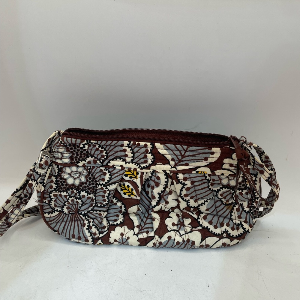 Vera Bradley Brown Floral Women's purse - Picture 3 of 7